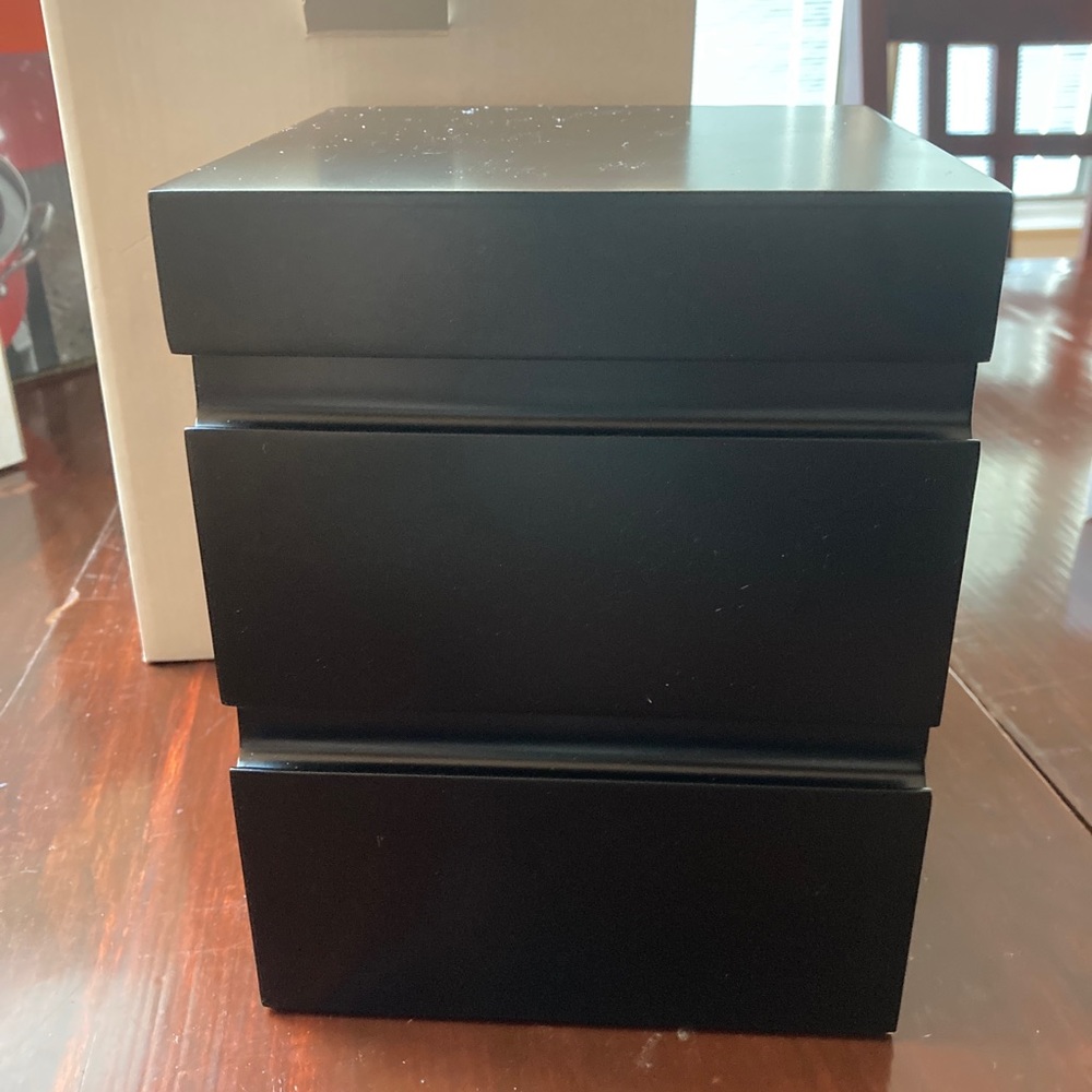 Modern black jewelry box